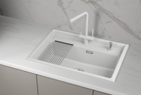 Мойка для кухни Granula Kitchen Space 7301i арктик, 73х51 см, прямоугольная