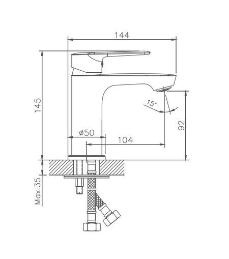 Смеситель для раковины Haiba HB10563