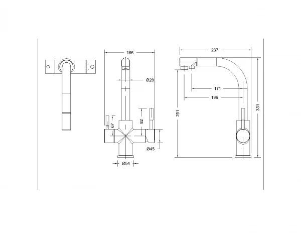 Смеситель для кухни Bravat Palace F729261CP-RUS