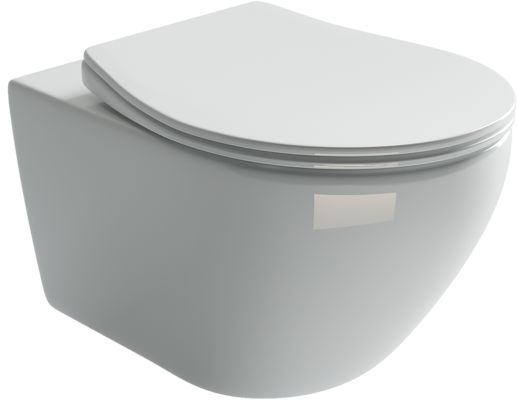 Подвесной унитаз Ceramicanova PEARL (безободковый), белый, CN8001