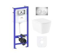 Комплект инсталляции и унитаза 6 в 1 Lavinia Boho Relfix Aveo Rimless 77040126