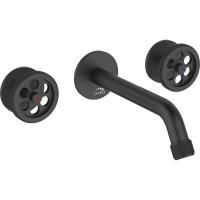 Смеситель для раковины Laveo Muro BAU_722P скрытого монтажа черный