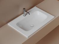 Раковина накладная мебельная Ceramicanova Грация (Grace) 710x457x137 с отв. под смеситель, белый CN7031