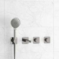 Встраиваемый комплект для ванны WasserKRAFT с лейкой и изливом A4651.293.295.271.087.127