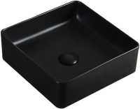 Раковина накладная Bravat, тонкостенная, квадратная 40x40 C22356K-ENG