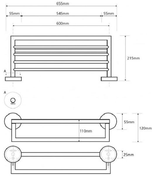 Полочка Bemeta Neo 104205075