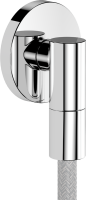 Настенная розетка с обратным клапаном Hansgrohe FixFit Fine S 28882000. хром 28882000
