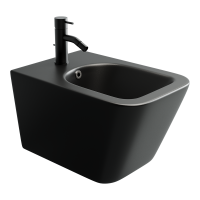 Подвесное биде Ceramicanova Metric, черный матовый, CN3008MB