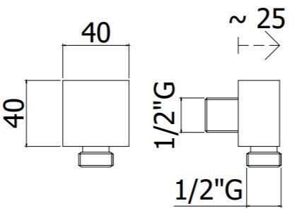 Водорозетка Paffoni Level ZACC238NO черный матовый