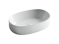 Умывальник Ceramicanova чаша накладная овальная Element 540x350x145мм