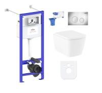 Комплект инсталляции и унитаза 7 в 1 Lavinia Boho Relfix Aveo Rimless 87050210