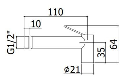 Гигиеническая лейка Paffoni Tweet Round ZDOC120BO белый матовый