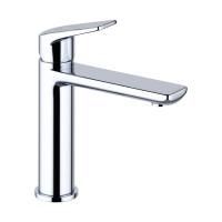 Смеситель для раковины (умывальника) Wellsee ICON! for life 182301000, латунный, однорычажный, высота/длина излива 112/130 мм (цвет хром)