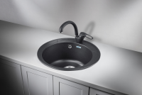 Мойка для кухни Granula Standart 4802 черный, D48 см, круглая