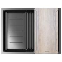 Мойка нерж. сталь NEXT-MULTI SINK 58 UNI, PM785845-GM, вороненая сталь,580х450мм, Paulmark