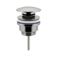 Универсальный донный клапан для раковины Wellsee Drainage System 182139000, для умывальников с переливом/без перелива, латунь, хром