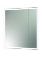 Зеркальный шкаф в ванную 70х80см с регулируемой подсветкой LED 6000K 220V Reflexion Cube RF2212CB
