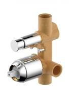 Скрытая часть встраиваемого смесителя 2-функц. Bravat Gina D9100CP-ENG