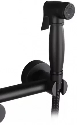 Смеситель с гигиеническим душем Grocenberg GB103N Черный матовый