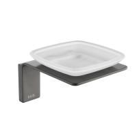 Мыльница IDDIS Slide матовое стекло, сплав металлов, графит SLIGMG0i42