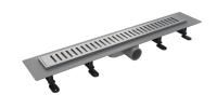 Дренажный канал Timo Smart Plus 60см с решеткой SINGLE GAP из нержавеющей стали, SMP-GG60-LS40(DRY)