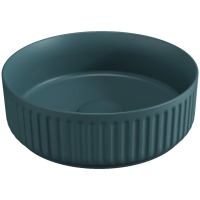 Раковина накладная ISVEA Infinity Ion круглая 36см, цвет изумрудный матовый 10NF66036SV-2P
