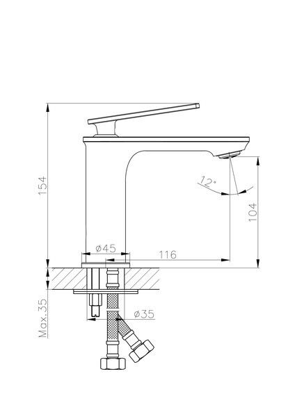 Смеситель для раковины Haiba HB10589
