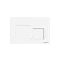 Кнопка смыва Balance, клавиши Square, цвет белый глянцевый, CN12-002W