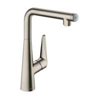 Hansgrohe Talis S Кухонный смеситель однорычажный 300 1jet сталь 72820800