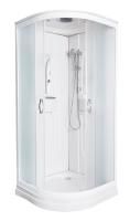 Душевая кабина Niagara Classic NG-116-15 90х90х215, низкий поддон 15 см, стенки акрил, стекло матовое, белый