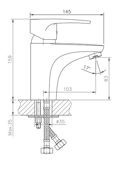 Смеситель для раковины Haiba HB1065
