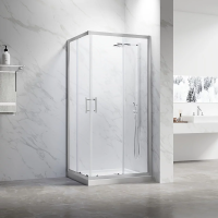 Душевой угол Veconi Rovigo RV-27CH, 1000х1000х1900, хром, стекло pear