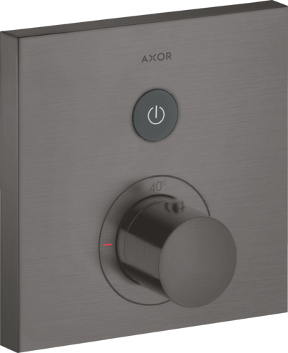 Термостат AXOR ShowerSelect для 1 потребителя. скрытого монтажа. квадратный. матовый черный хром 36714340