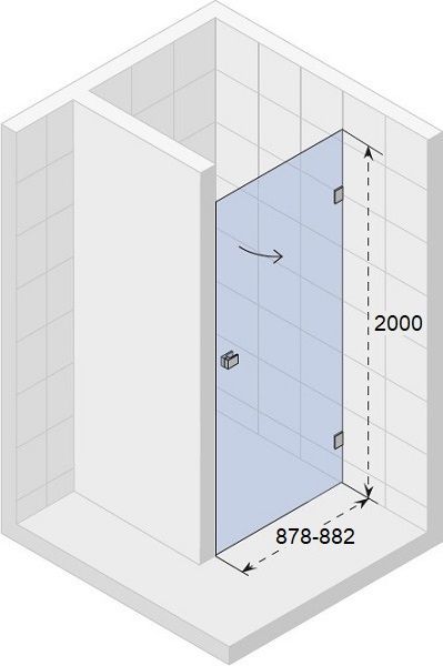 Душевая дверь Riho SZ Scandic NXT X101 90 R GX00012C2