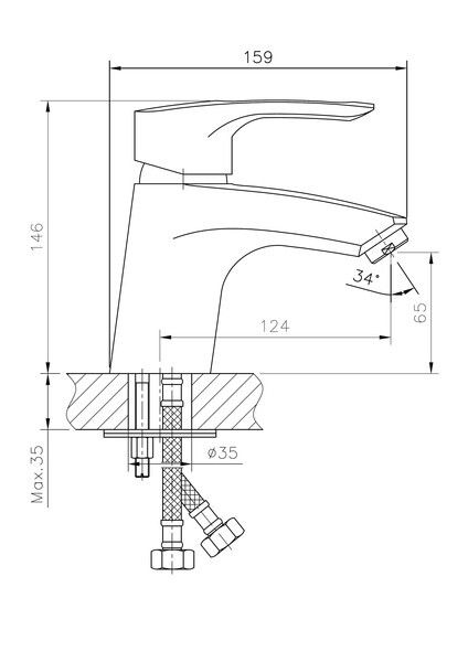 Смеситель для раковины Haiba HB1066