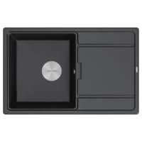 Мойка FLUGEN 50-780, IT-GRANIT, PM217850-BL, черный гранит, 780х500 мм, Paulmark