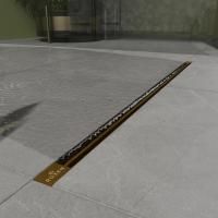 Душевой трап ROXENBATH Razor Gold 910100GB подрезной (80см)