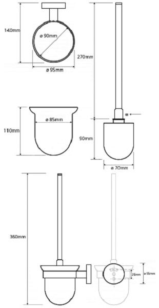 Ершик для унитаза Bemeta Trend-i 104113018a