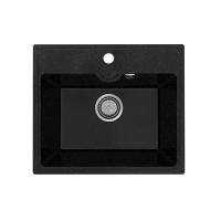 Кухонная мойка Practik PR-M-490-004 (без сифона), черный оникс