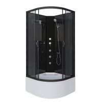 Душевая кабина Niagara Classic NG-6508-14BKG 90х90х200, высокий поддон 40 см, стекло тонированное, алюм черный