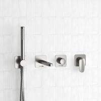 Встраиваемый комплект для ванны WasserKRAFT с лейкой и изливом A1451.272.274.275.100.276