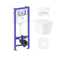 Комплект инсталляции и унитаза 6 в 1 Lavinia Boho Relfix Aveo Rimless 77040129