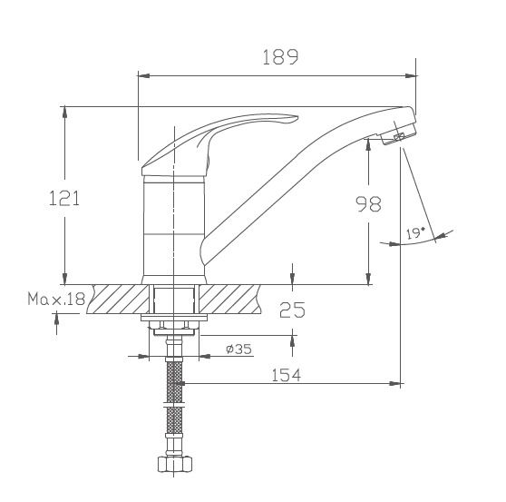 Смеситель для раковины Haiba HB4536-2