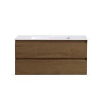 Тумба под раковину Vincea Luka 1000 подвесная, 2 выкатных ящика soft-close, T.Oak