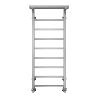 Полотенцесушитель водяной TERMINUS Контур с/п П9 400х1000 в комплекте с угловыми соединениями ГхШ 3/4 на 1/2