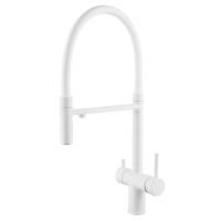 Смеситель для кухни с подключением фильтра Shevanik S178C, белый