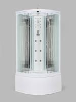 Душевая кабина Niagara Ultra NG-709-01N 100х100х220, высокий поддон 48 см, стекло полосатое, форсунки