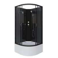 Душевая кабина Niagara Classic NG-6508-14BK 90х90х200, высокий поддон 40 см, стекло тонированное, алюм черный