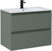 Тумба с раковиной Allen Brau Eclipse 80 1.E1002.CGM олива матовый