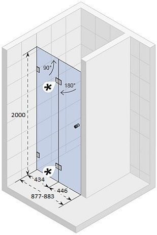 Душевая дверь Riho Scandic Mistral M105 90 L GX0009201